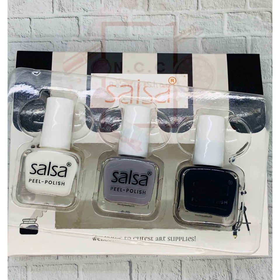 [SATUAN] [HALAL] * NCC * SALSA Kutek Peel Off ECER Cutex Nail Polish - Harga 1 pcs