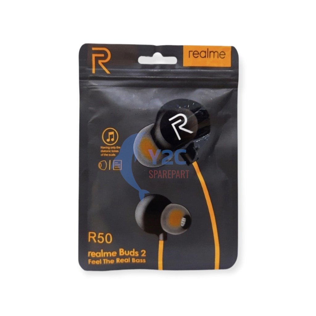 REALME R50 HANDSFREE EARPHONE HEADSET ORIGINAL OEM