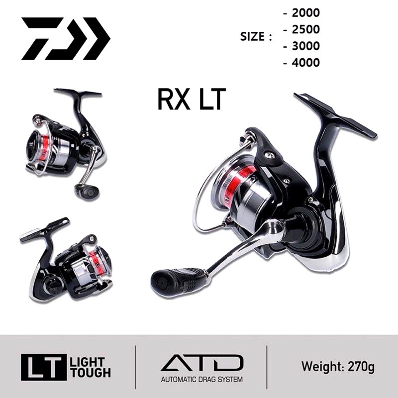 REEL DAIWA RX LT 1000, 2000, 2500, 6000