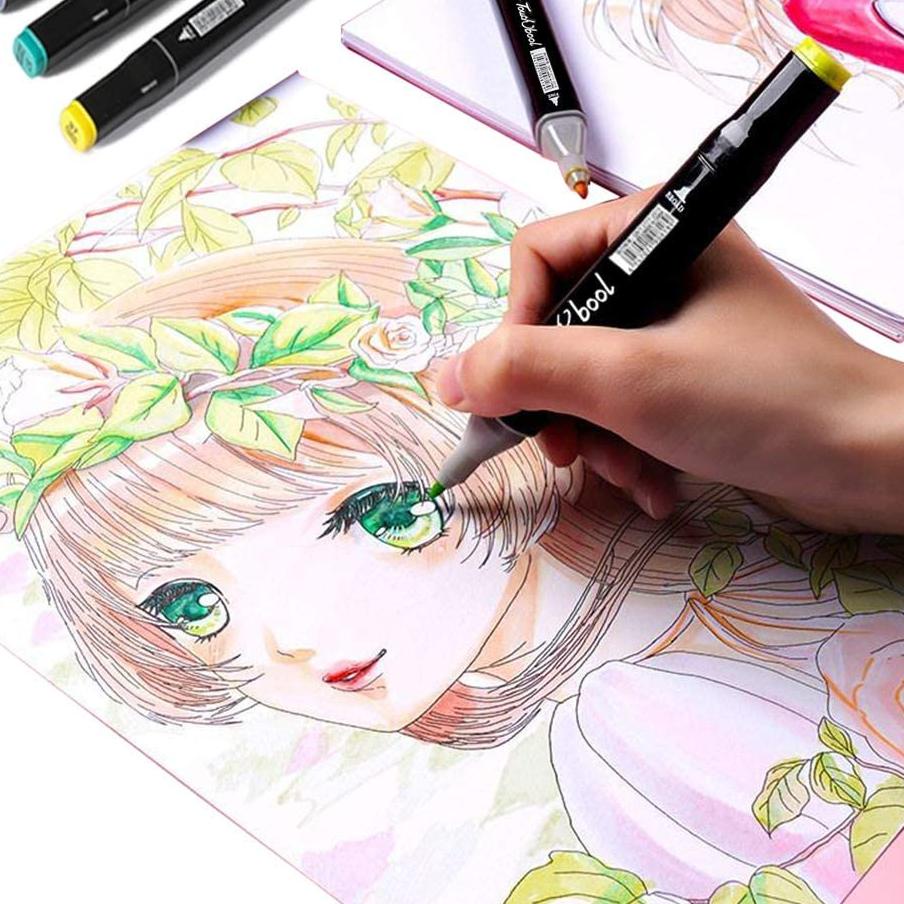 

7.7 STOK READY TouchFive 24/36/48/60/80 Warna Sketsa Spidol Umum General Marker Set Animation Markers buruan