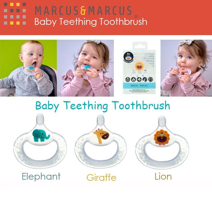 MARCUS &amp; MARCUS Baby Teething Toothbrush - Gigitan Bayi