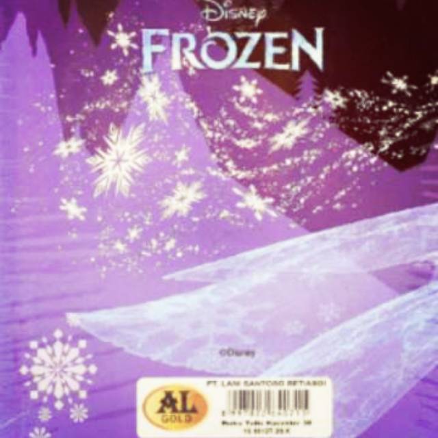 AL GOLD buku tulis frozen 1pcs 38 lembar