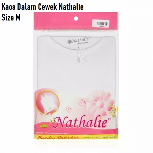 Singlet / Tanktop / Kaos Kutang Wanita Perempuan Cewek Katun Lembut Nathalie COD Amarella-Nathalie - M