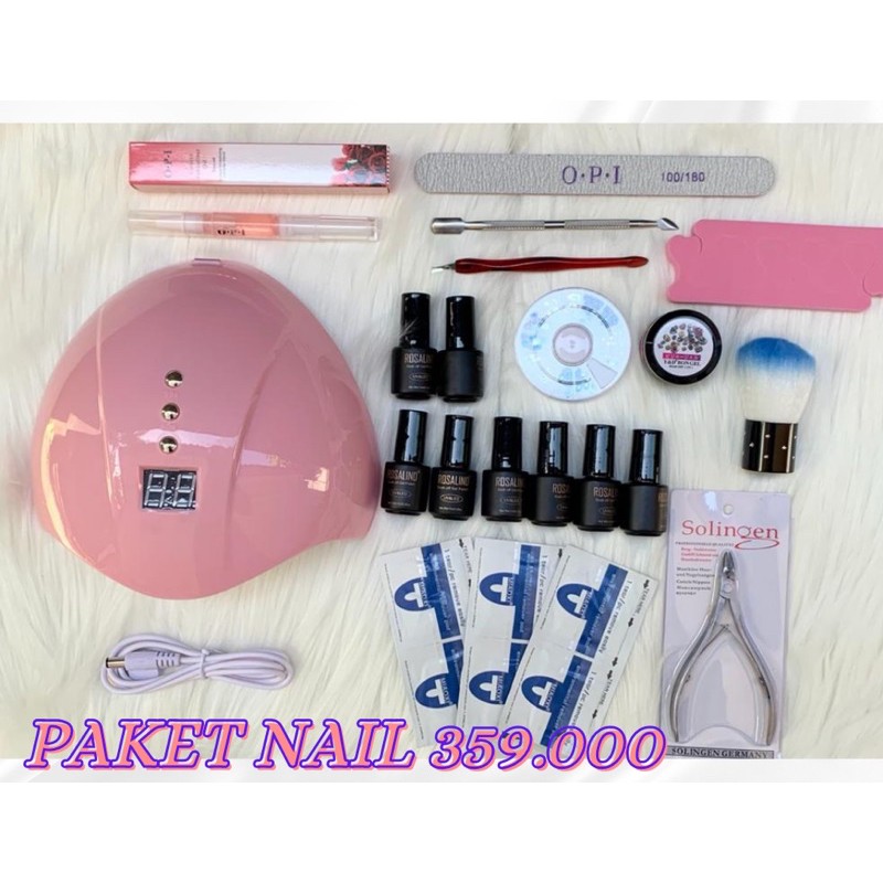 [ BISA COD ] PAKET NAIL GEL PAKET KUTEK ROSALIND HEMAT 359.000