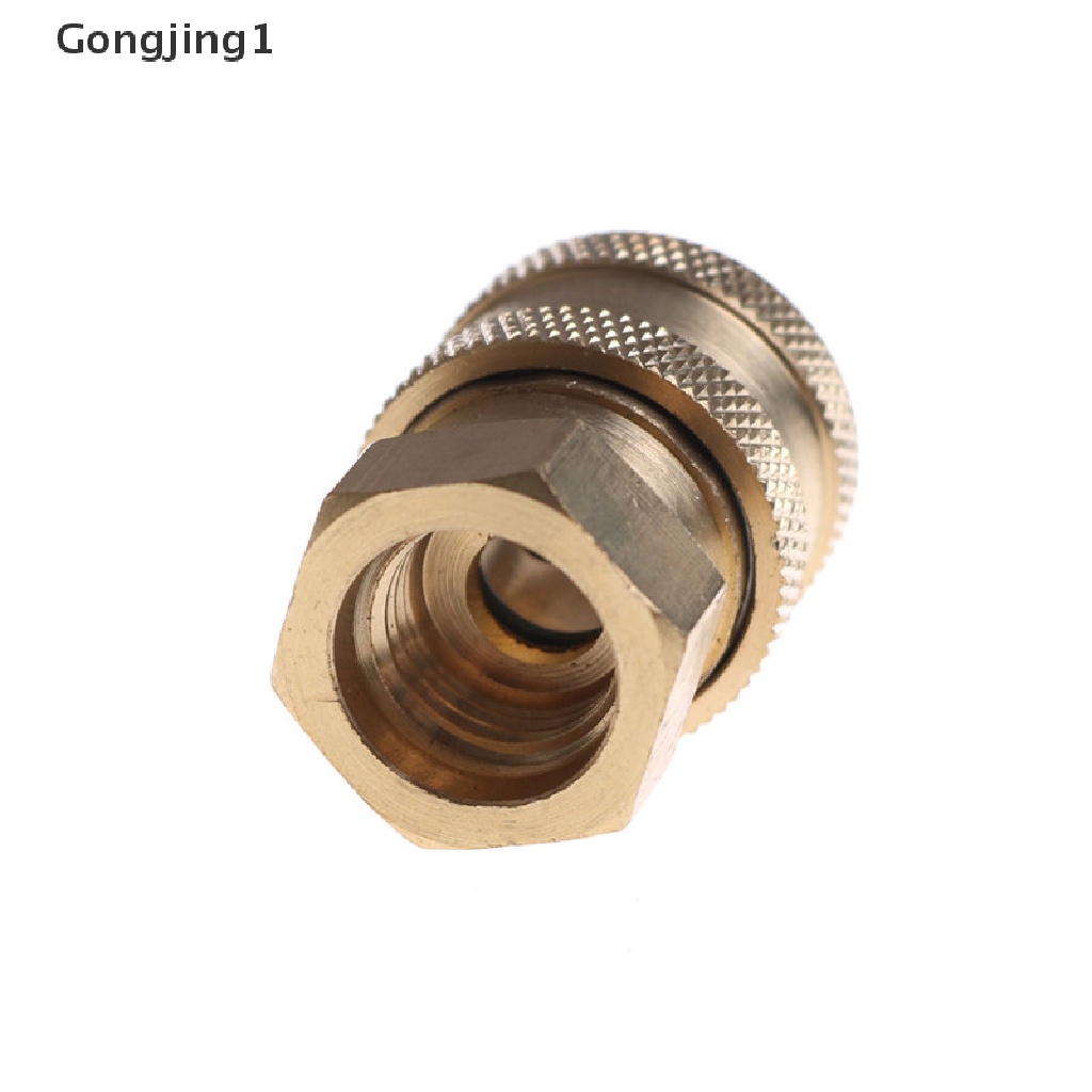 Gongjing1 Konektor Coupler Female NPT 1 / 4 &quot;Bahan Kuningan Untuk Mesin Cuci