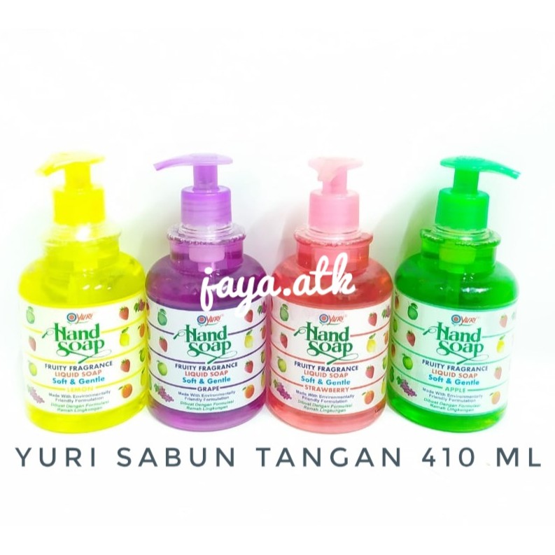 YURI SABUN CUCI TANGAN HAND WASH YURI 410 ML BOTOL PUMP SABUN TANGAN ANTI KUMAN BAKTERI