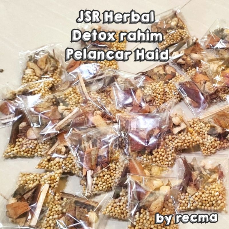 Detox rahim JSR / Promil / Hormonal /Pelancar Haid Special jahe merah,lebih hanggat