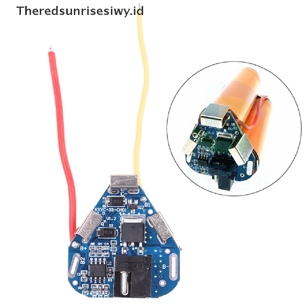 (Theredsunrisesiwy.Id) 3s Bms Papan Pcb Untuk Power Baterai Lithium 12.6v 18650