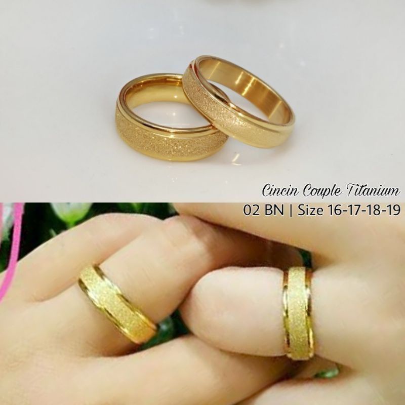 cincin tunangan cincin lamaran cincin couple titanium kualitas premium