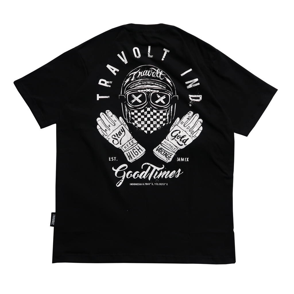 Tshirt - Masked - Black - Hitam - Kaos - Travolt