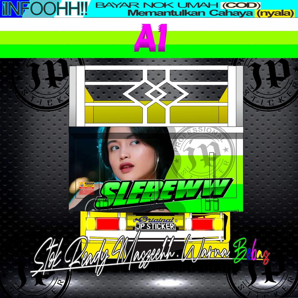 stiker decal pintu belakang (SLEBEWW)