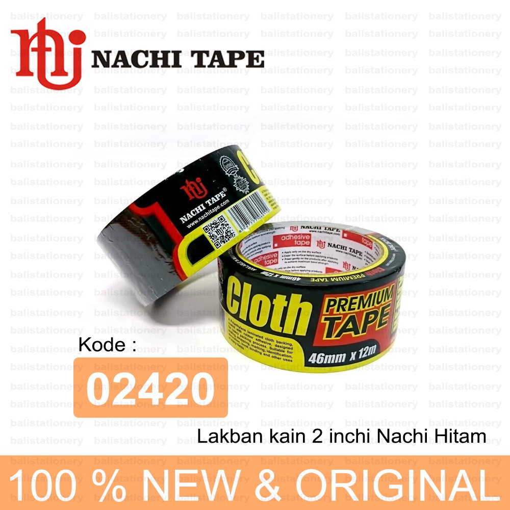 

Lakban kain 2 inch Nachi Hitam