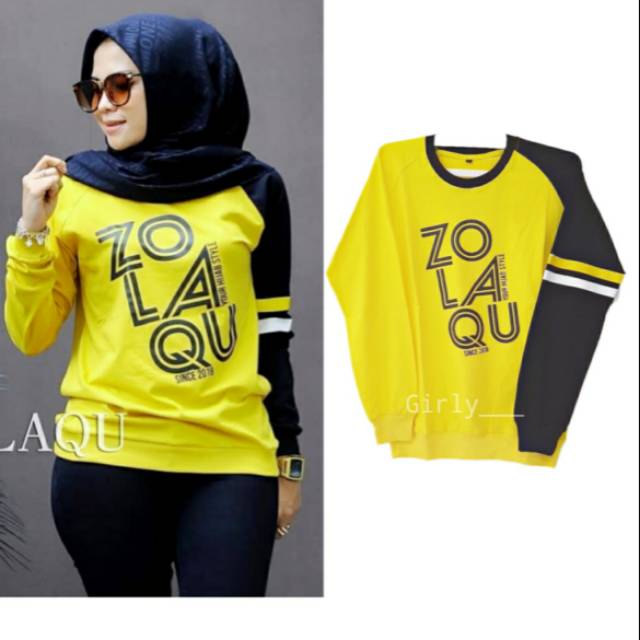 Zolaqu kaos tangan panjang Wanita Terlaris New