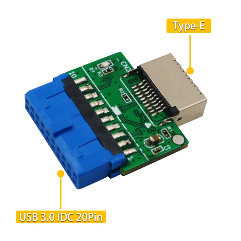 Btsg PC Internal Motherboard USB 3.0 IDC 20pin Ke Tipe E Female Adapter Converter