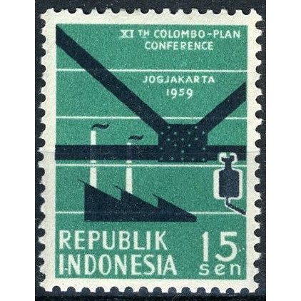 

Perangko Filateli A5-3 Indonesia MNH 1v 26.10.1959 11th Colombo Plan Conf #235