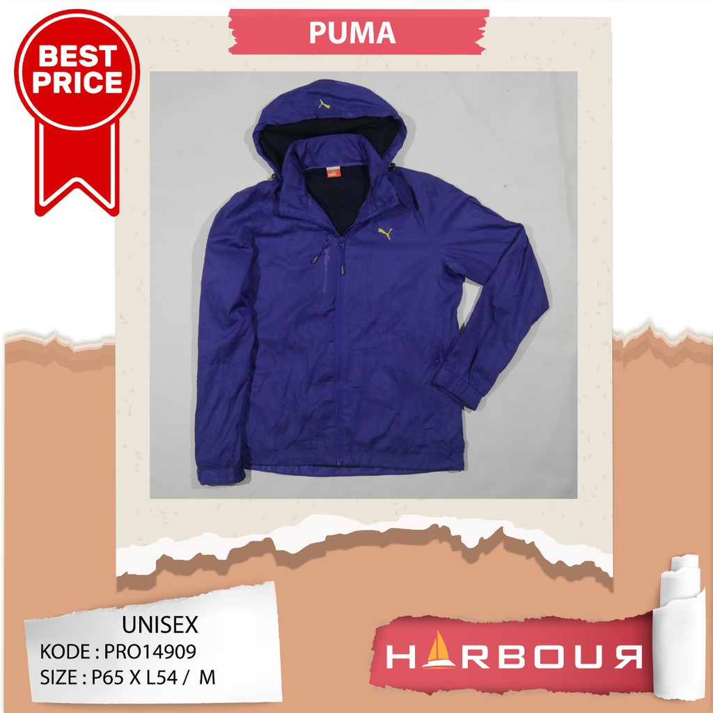 PUMA Jaket Sport Casual Outdoor Pria Wanita Second Original PRO14909
