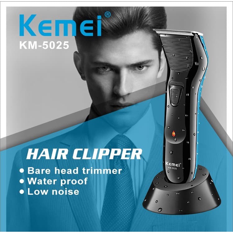 Kemei KM-5025 Trimmer Alat Cukur Rambut Pencukur Kumis Jenggot Cordless