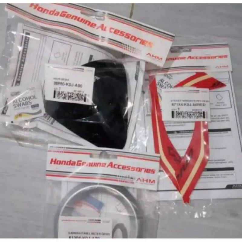 Honda Genio Aksesoris Paket Hemat Visor Cover Speedometer Dan Stiker Winker Aksesoris Original Honda