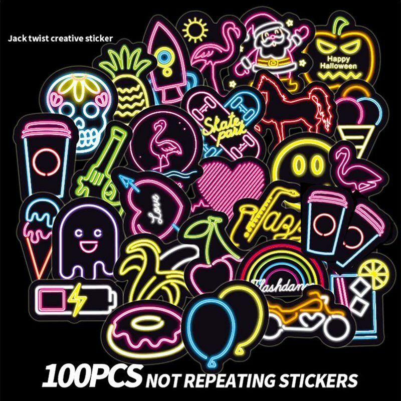 Stiker Decal Motif Lampu LED Warna Warni untuk Mobil Stiker Decal Motif Lampu LED Warna Warni untuk Mobil