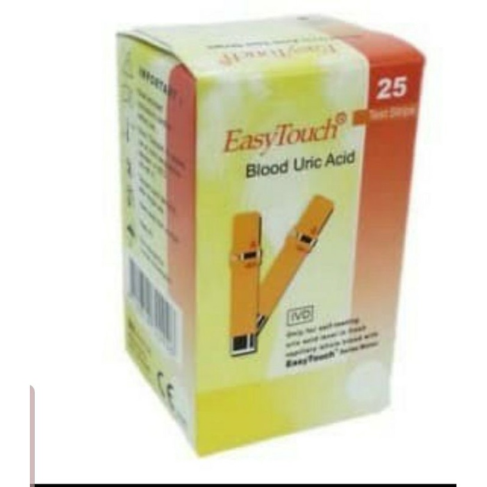 Strip Easy Touch Uric Acid Test Cek Asam Urat Refill Isi 25 Easy Touch