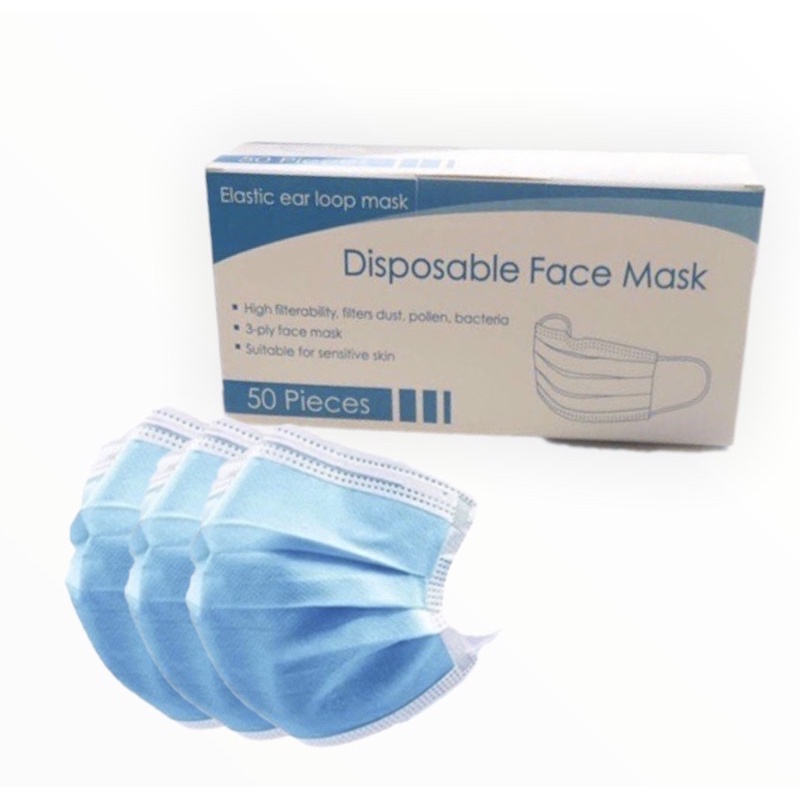 [KEEPSAFE] Masker telinga earloop 3ply grosir isi 50pc