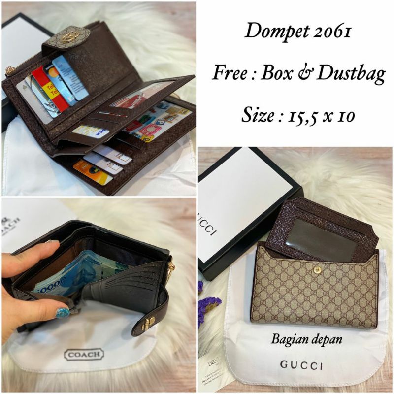 New Dompet 2061 Lidah Kombi Zipper Brand Freee Box Import Semprem