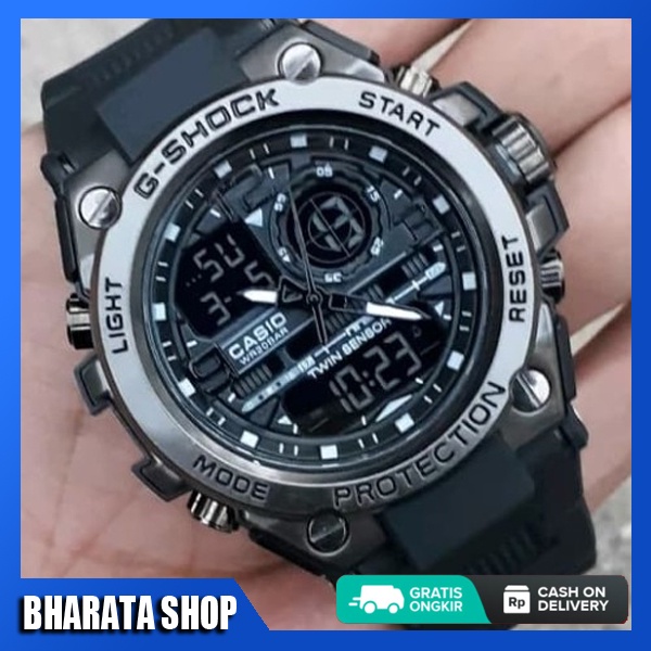 JAM TANGAN FASHION PRIA WANITA SPORTY COUPLE GST8600 TERBARU 2022 ORI IMPORT ELEGAN MEWAH BHARATA SH