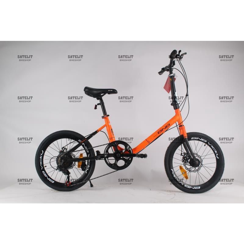 Sepeda Minivelo Minion Sakoni Supreme / BNB Vicky Ukuran 20 Inch 7 Speed dan Rem Cakram-BNB Orange