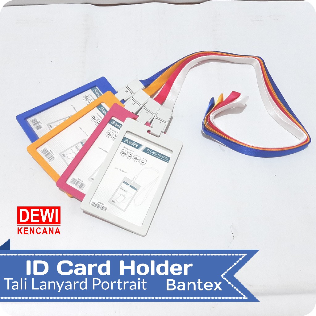 

ID Card Holder Name Tag Lanyard Portrait 54x90mm Bantex 8865