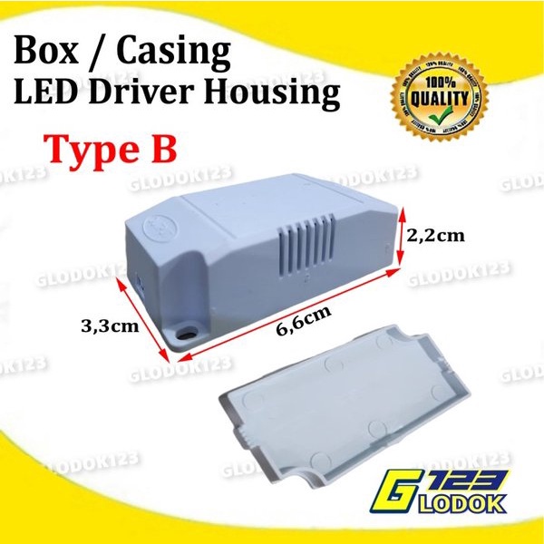 Kotak Box Casing Plastik Housing LED Driver Power Supply Panel Light