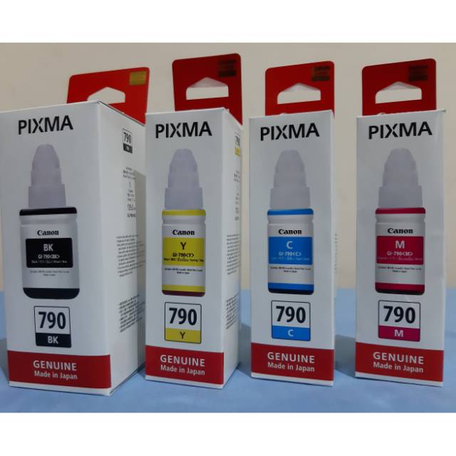 Tinta Canon GI 790 Colour, Tinta refill canon pixma 790 original harga per botol