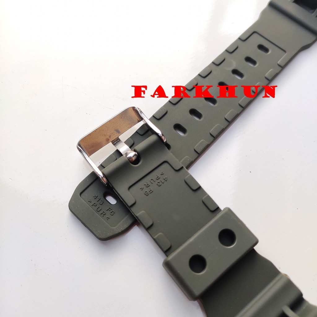 STRAP RUBBER CASIO DW 9000 9050 CAKEP BAND TALI JAM WATCH KALEP HIJAU ARMY DW9000 DW9050 BEST SELLER