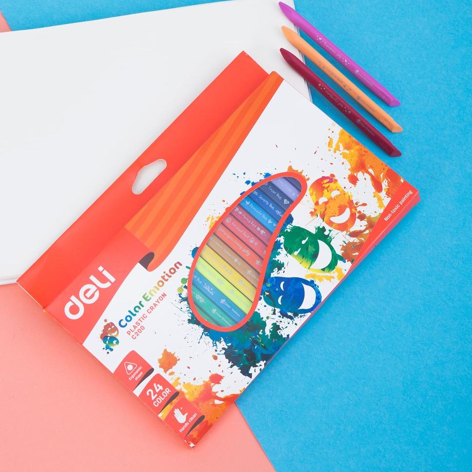 

Diskon  Deli Krayon Plastik 12/18/24 Warna Cerah Bentuk segitiga ergonomis tidak beracun EC20000 359AXFE