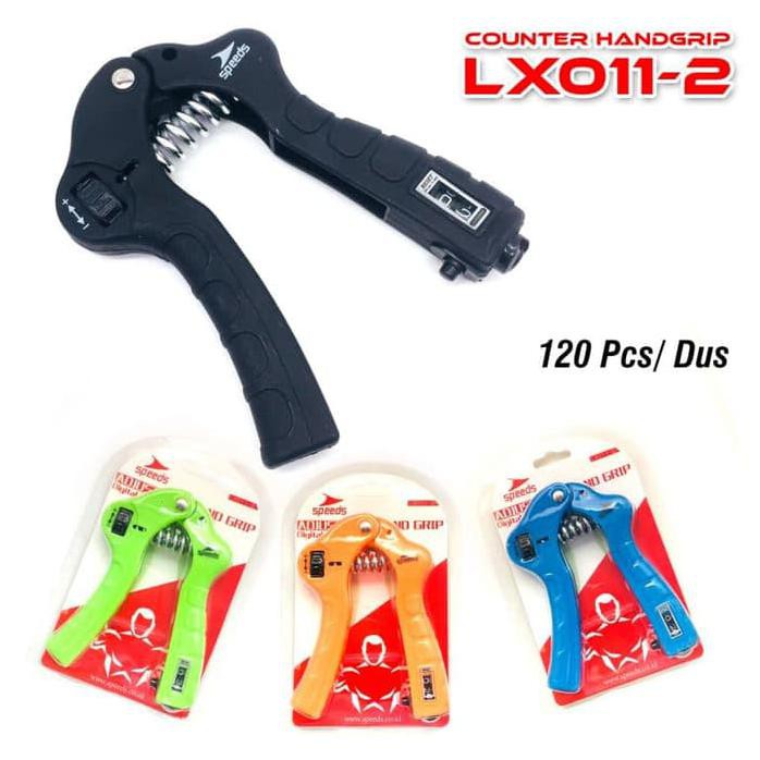 Hand Grip Adjustable Handgrip With Counter 40Kg Fitnes Speeds Lx 011-2 - Biru