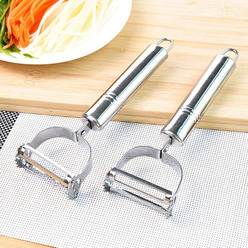 Peeler Stainlees  2 in 1 / Alat Pengupas Kulit Buah &amp; Sayur