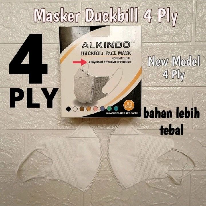 masker duckbill ALKINDO face mask per box isi 50