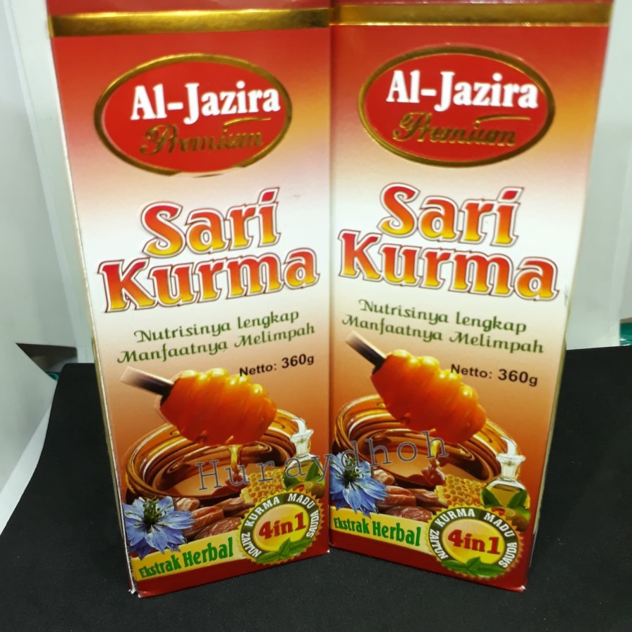 

Sari Kurma Al-Jazira premium 4in1/ukuran 360gr