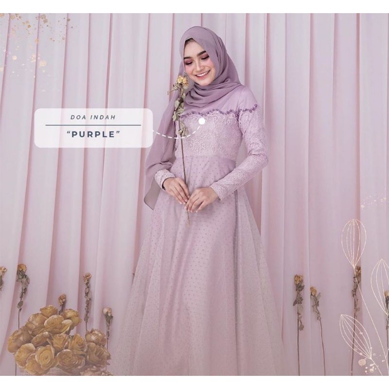 Gaun Pesta Muslimah Mewah Customized