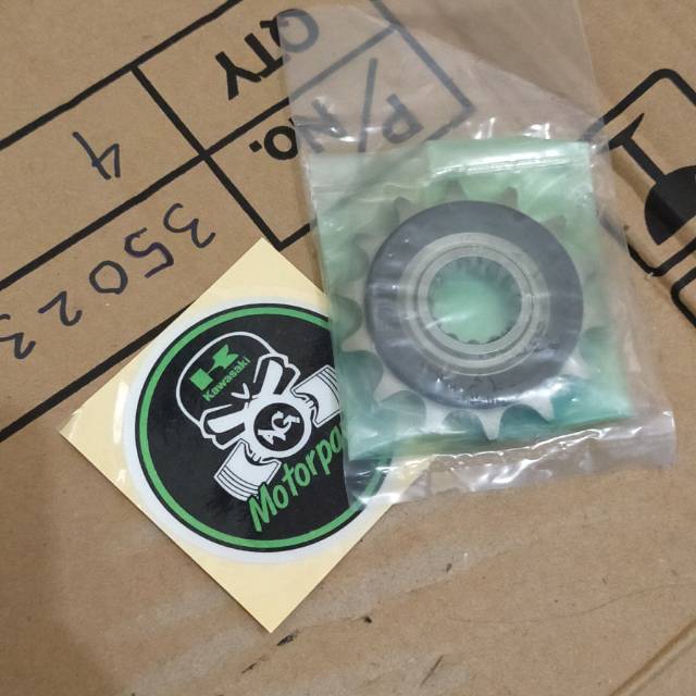 Gear depan gir depan ninja 250 rr mono 250 SL z250 SL original Kawasaki