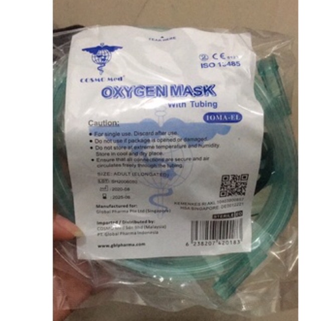 MASKER OKSIGEN COSMOMED DEWASA/ADULT #AMG