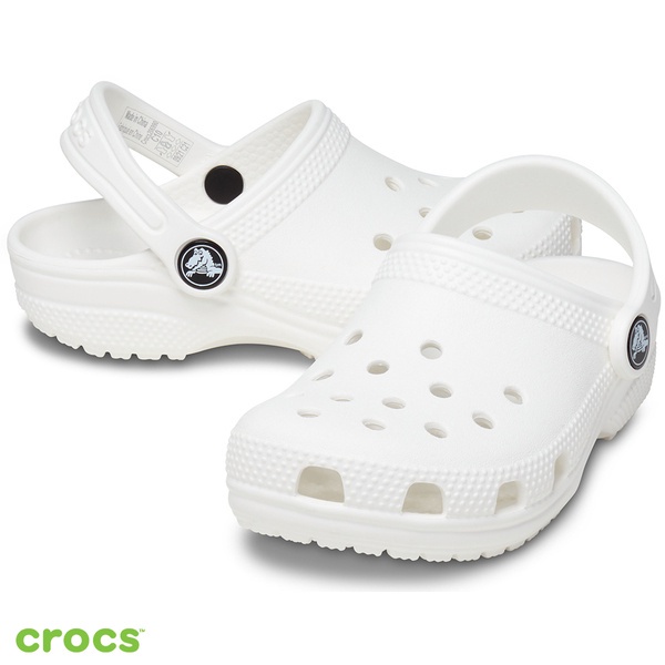 Crocs Classic Clog Kids / Sandal Anak Laki dan perempuan / Sandal Anak / Anti Licin - White 206990-100