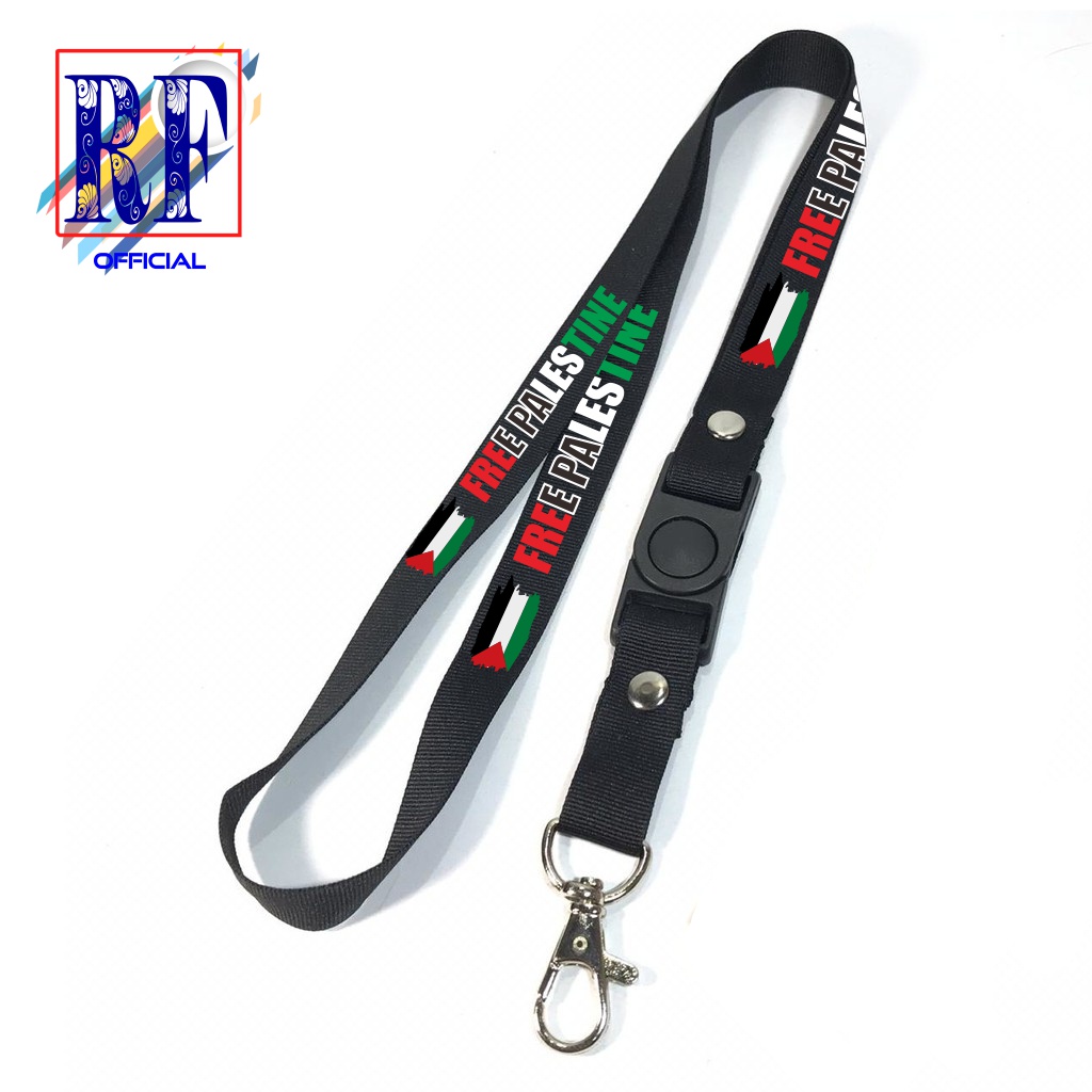 

Gantungan kunci FREE PALESTINE / PALESTINA tali lanyard band gantungan leher id card name tag