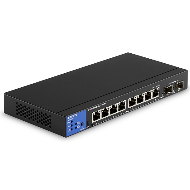 Linksys LGS310MPC 8-Port Managed Gigabit PoE+ Switch, 2 1G SFP 110W