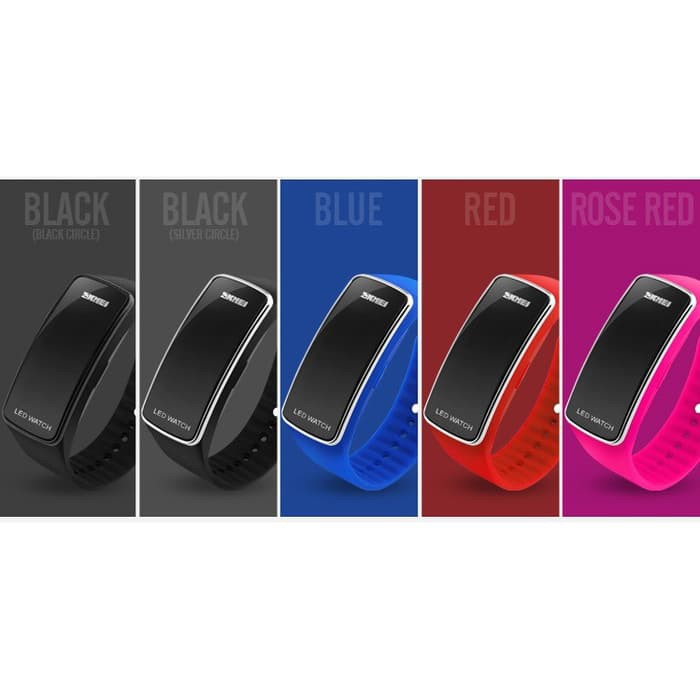 Jam Tangan Cewek Ori / SKMEI Sport LED Watch 1119 Original Water Resistant 50M - Red