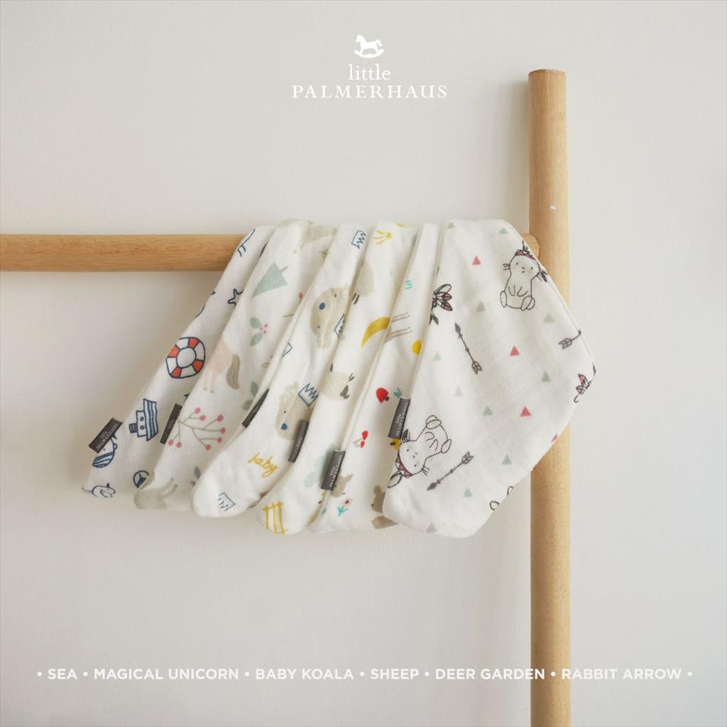 LITTLE PALMERHAUS (1pcs) Bandana &amp; Snappy BIB Slaber Celemek Bayi
