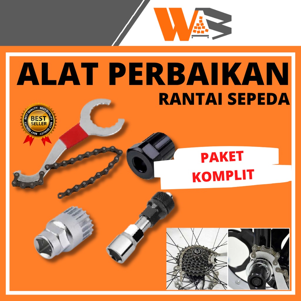 COD Kunci Crank Sepeda Toolkit Sepeda Set Repair Kit Sepeda Kunci Buka Rantai D13