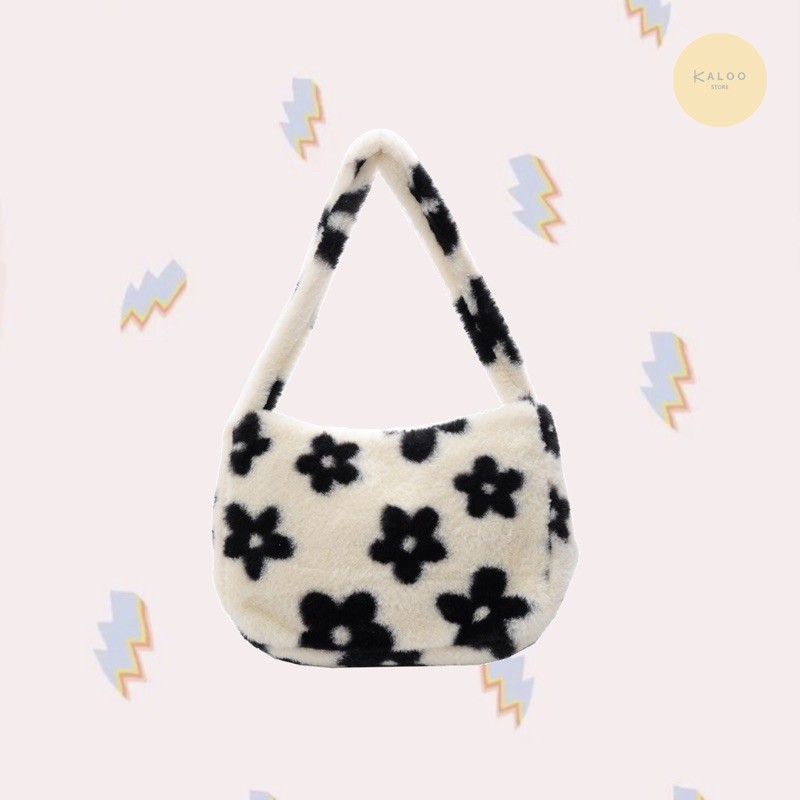 fluffy bag shopee