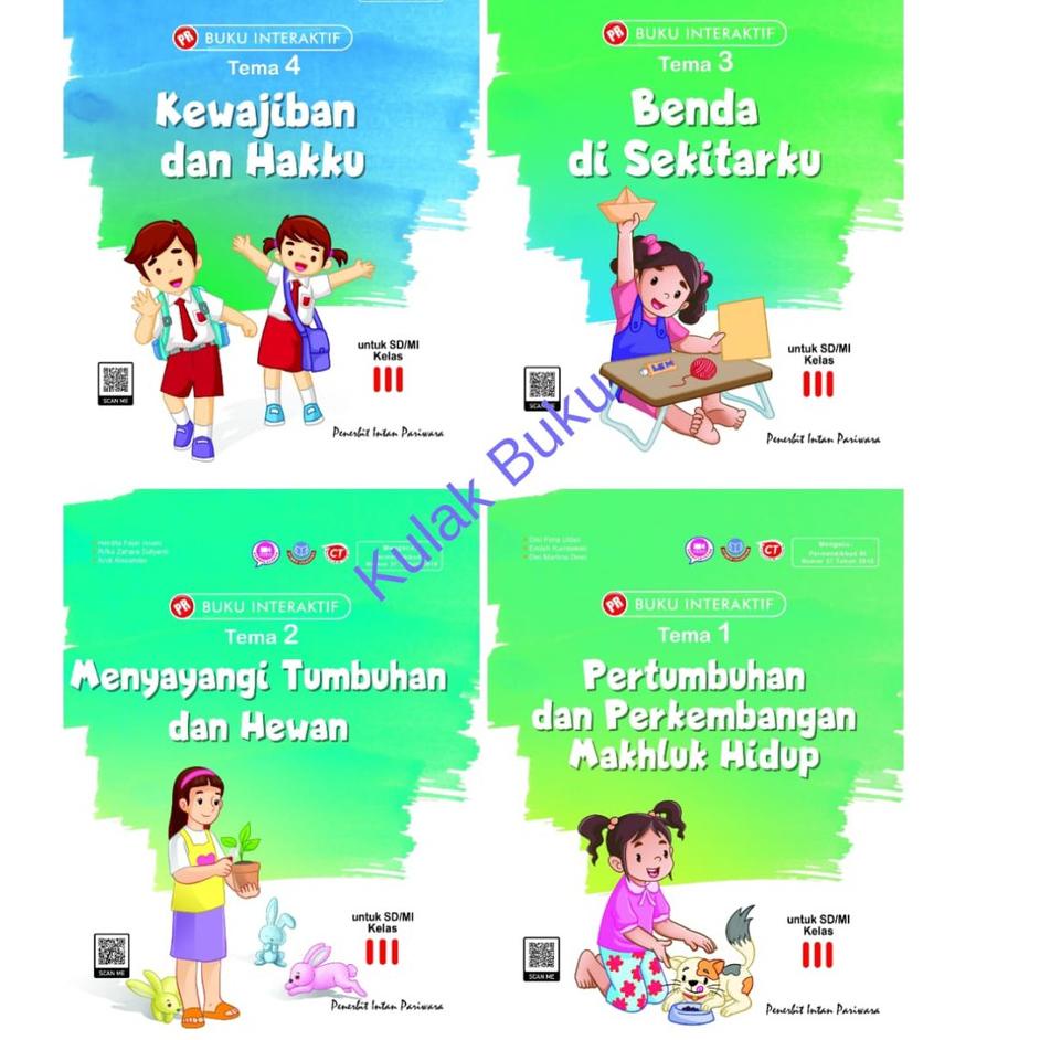 Buku PR/LKS Tematik SD Kelas 3 Tema 1 2 3 4 Intan Pariwara Kur 2013 Semester 1 Th 2021 {Sak31au22ᴹ}