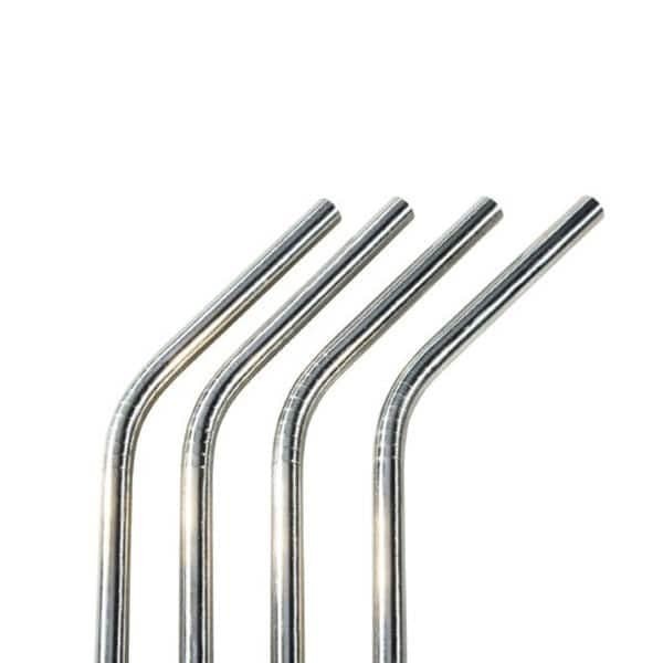 Sedotan Stainless Steel Bengkok Ramah Lingkungan Reusable Straw