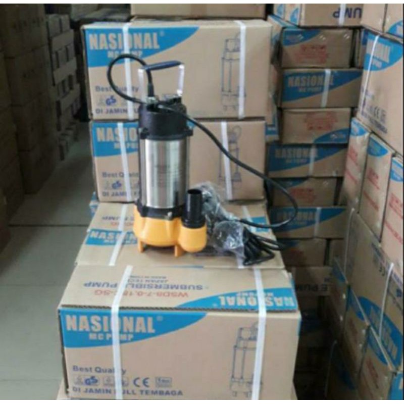 POMPA celup air kotor Nasional 250 Watt SUMBERSIBLE sewage pump